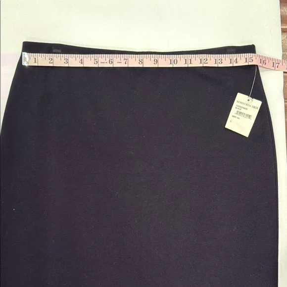NWT Sanctuary Black Pencil Skirt Large Stretch Elastic Waist Knee Length - Picture 6 of 8